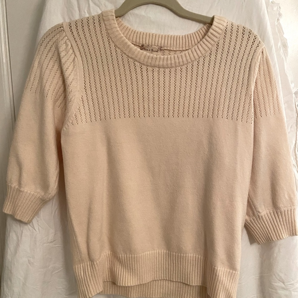 Hem & Thread Knit Sweater Size Large